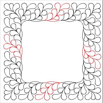 (image for) Zen Feather Border and Corner-L04767*